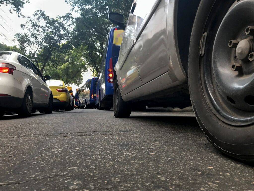 Traffic jam street Rio de Janeiro