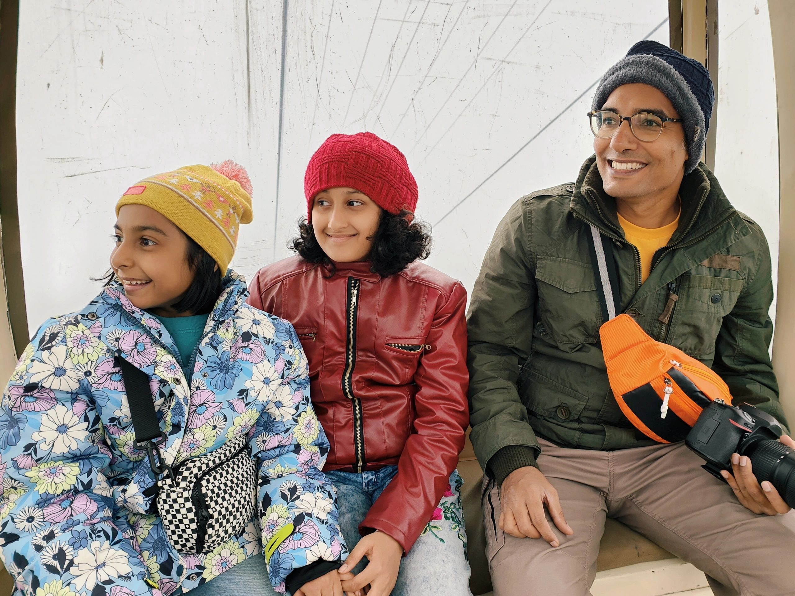 Family enjoying a comfortable travel experience